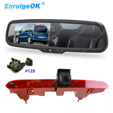 Pour Citroën Berlingo Peugeot Partner Caméra de recul avec Écran4.3"feu stop LED