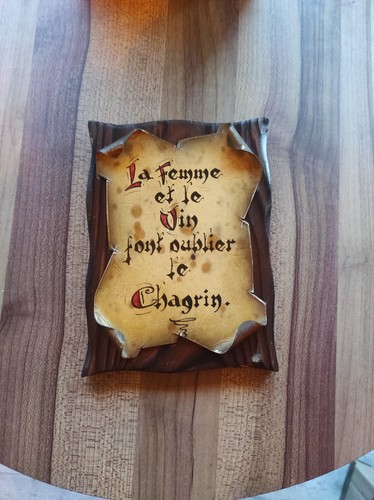 Plaque bois vintage - bois,