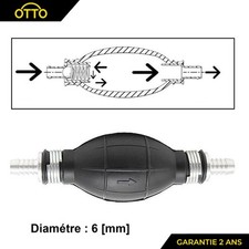 POMPETTE POIRE D'AMORCAGE POMPE À CARBURANT GASOIL GAZOIL 6mm