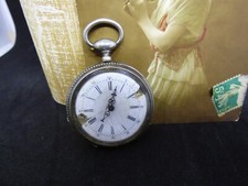 Montre gousset argent 10 rubis