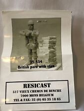 Maquette model, 1/35 Resicast resin figures Uk Para Sten + wall X1, war WW2