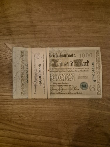 Allemagne reichsbanknote 1000 - reichsbanknote,