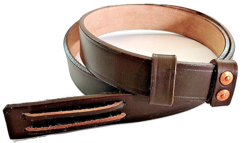écharpe cuir marron - en,