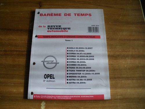 Revue technique bareme - bareme, de