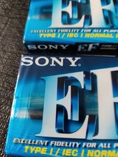 lot 2 Cassettes Audio SONY EF 90mm IEC - K7 Vierges - Position normal