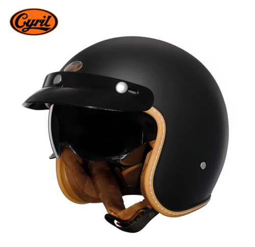Casque moto rétro - moto, 3/4