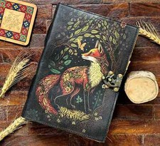 Grand journal vintage en cuir