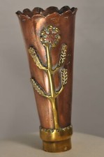 BOUQUETIERE VASE VOITURE ANCIEN OBJET TRANCHEE POILU ANTIQUE CAR VASE