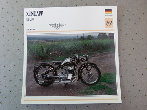 Fiche photo moto - zundapp, kk