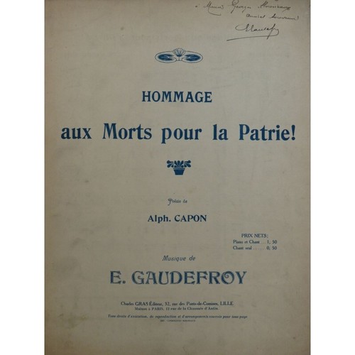 Gaudefroy hommage aux morts - gaudefroy,