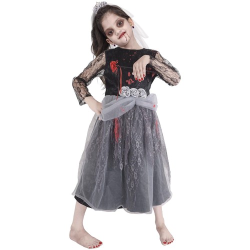 Enfants filles zombie mariée - zombie,