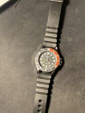 Montre Q&q Quartz Type Plongée Pepsi A Réparer Calibre Miyota