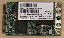 HP Pavilion Tx2000 Series Laptop BCM94321MCP1 WiFi Wireless Card- 453730-001