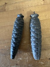 (n2) Ancien poids cocotte de Coucou Pendule Horloge poids 0,415 Et 0,345 Kg