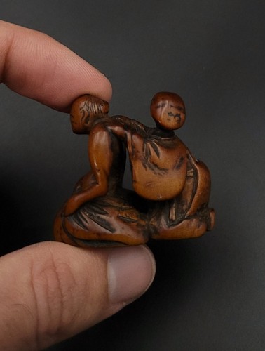 Netsuke masseur aveugle et - -,