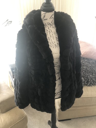 Yves salomon rabbit fur hooded - salomon,