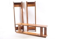 1 X Étagère Murale Support En Verre Bois Étagère En Bois Support En Verre