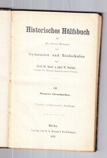 Livre d'aide historique * Prof.Dr. W. Automne * 1875