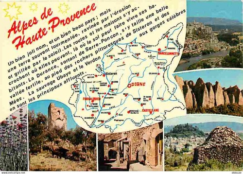 Carte postale alpes de - -,
