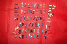 PREISER HO LOT DE 70 PERSONNAGES ANIMAUX ACCESSOIRES DECOR TRAIN ELECTRIQUE
