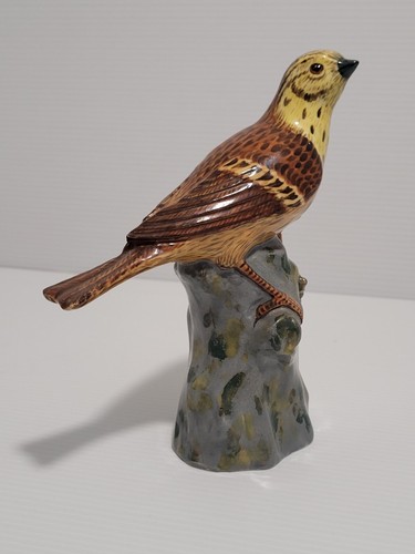 Oiseau porcelaine signé - oiseau,