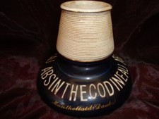 Pyrogene Publicite Alcool Absinthe Bar Allumettes Match Striker Holder Porcelain