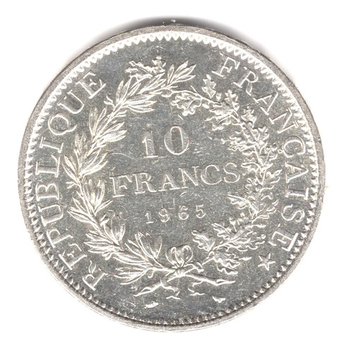Francs hercule 1965 en - 10,