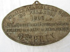 plaque concours agricole