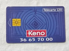 Télécarte française keno - française,