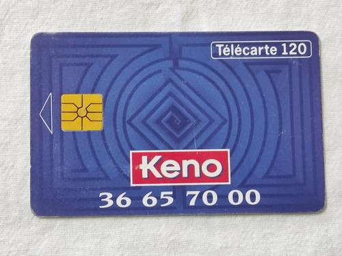 Télécarte française keno - télécarte,