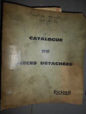 RICHIER compacteur automoteur VR 920 P : catalogue de pièces