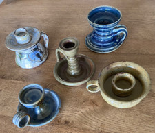 Lot céramique bougeoirs à