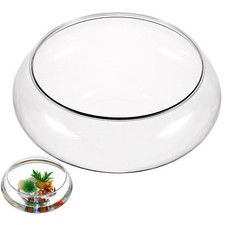  Round Fish Tank Réservoir D'aquarium De Table Petit Bol À Poisson