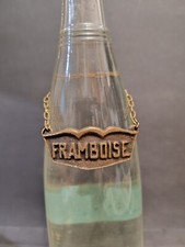 Collerette Collier Medaillon De Bouteille En Bronze Framboise 