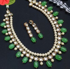 Indien Bollywood Vert Perles