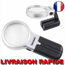 ✅Loupe LED 20X Lecture Multifonction Pliable 2 en 1 Zoom Lampe Bureau Livre Lire