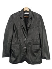 BERSHKA Veste en cuir