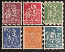SÉRIE 6 TIMBRES ALLEMANDS