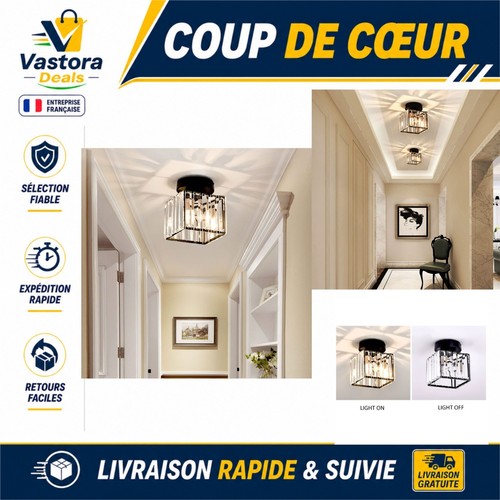 Plafonnier cristal led - plafonnier,
