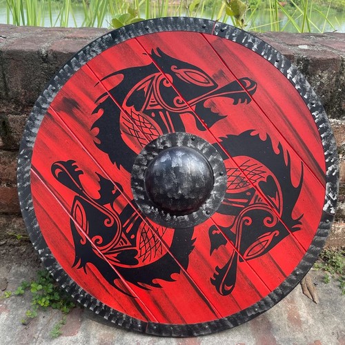 Bouclier rond loup - , 24"