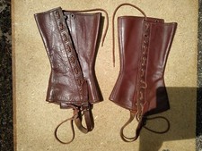 Guêtres en cuir 1940