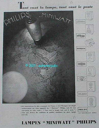 Publicite philips miniwatt - publicite,