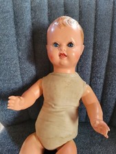 ANCIEN POUPON CORPS TISSU REMBOURE & CELLULOÏD JUS de GRENIER COLLECTION POUPEE