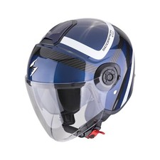 Scorpion EXO-CITY II Riva Casque De Moto (Bleu/Noir) Taille: M (57)