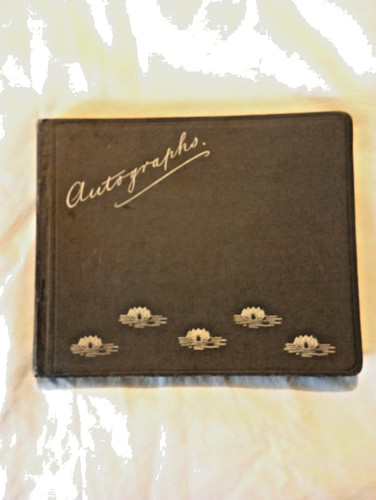 Carnet ancien 1900 autographes - carnet,