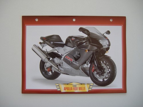 Fiche moto aprilia rsv 1000 - moto,