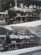 cartes photo -lot 2 CPA train -loco 230 St Lazare tampon Ferret  ref 139+140