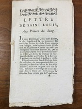 Rare Pamphlet 1771 Lettre de