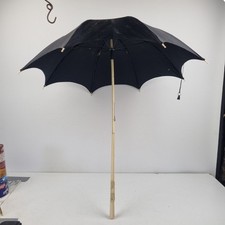 ANCIENNE OMBRELLE, XIX ème, manche ouvragé iv ,bague laiton, Fleurs, 