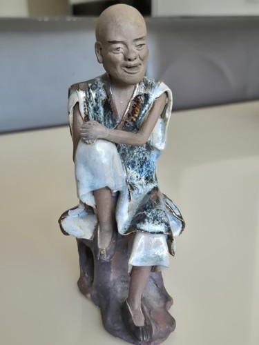 Statuette chinoise grès - statuette,